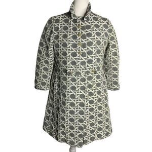 Vintage 60s IMagnin Overcoat Dress Set S Grey Mod